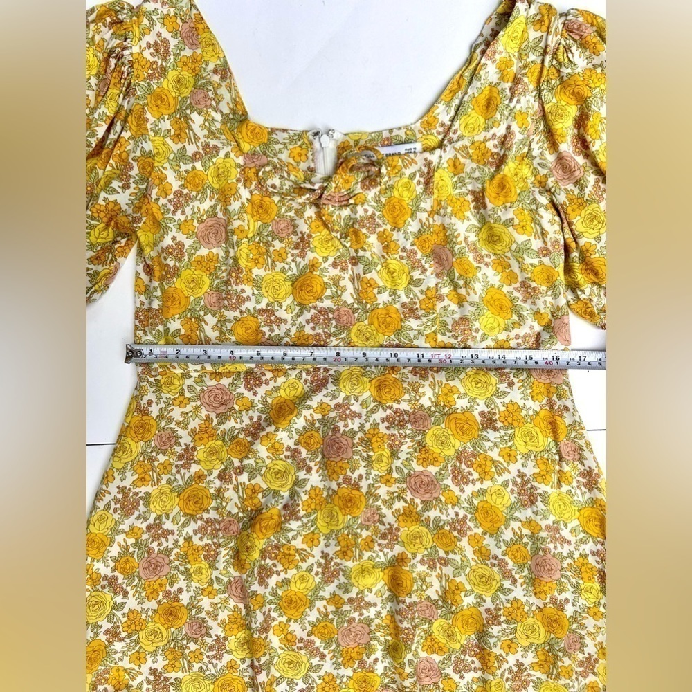 Faithfull THE BRAND AGATHE MINI DRESS_ GREY GARDEN FLORAL PRINT pattern medium - Picture 10 of 13